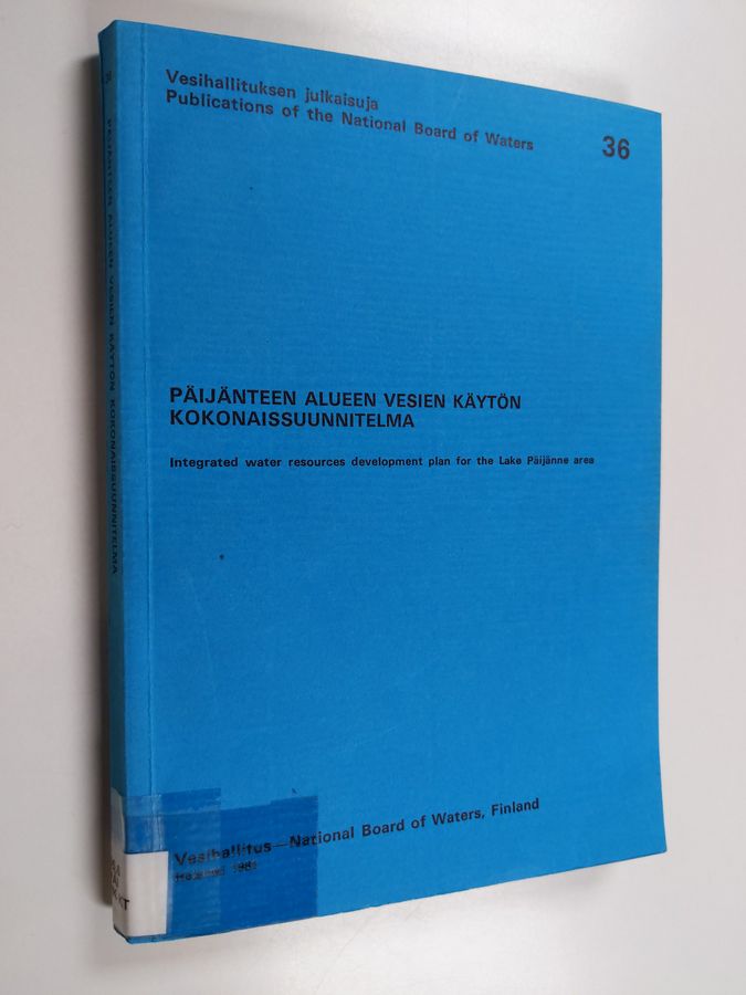 Päijänteen alueen vesien käytön kokonaissuunnitelma =