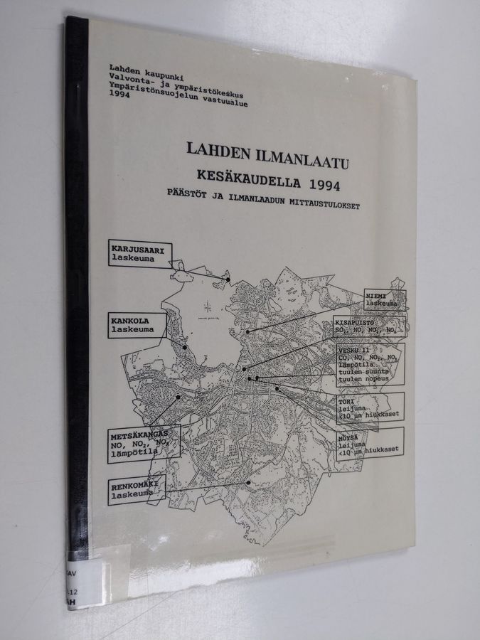 Lahden ilmanlaatu kesäkaudella 1994