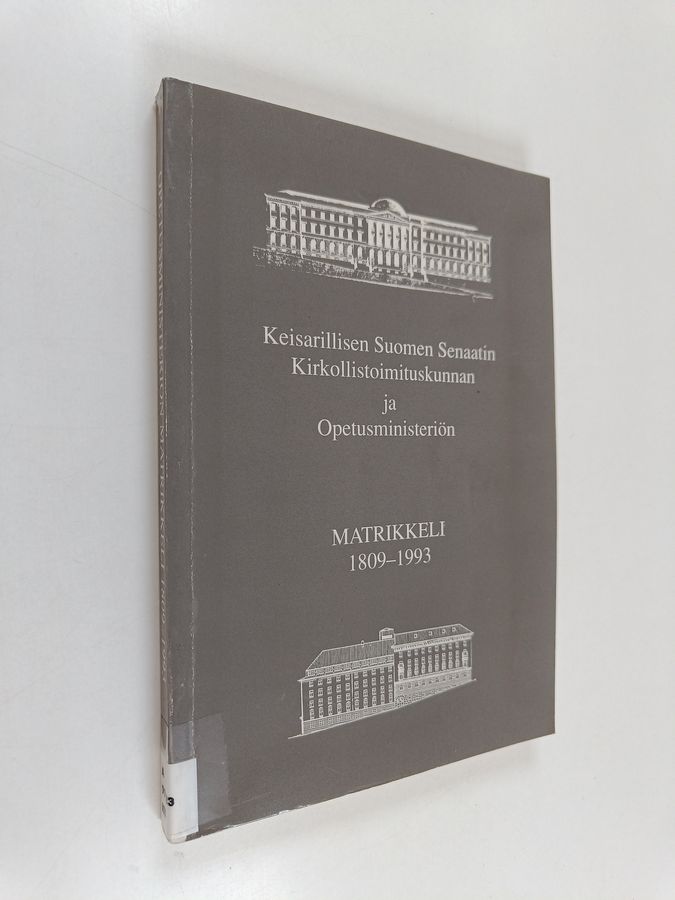 Keisarillisen Suomen senaatin kirkollistoimituskunnan ja opetusministeriön matrikkeli 1809-1993