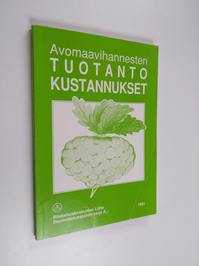 Avomaavihannesten tuotantokustannukset.