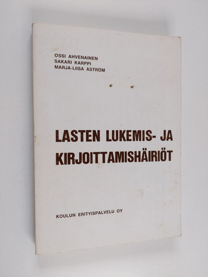 Lasten lukemis- ja kirjoittamishäiriöt