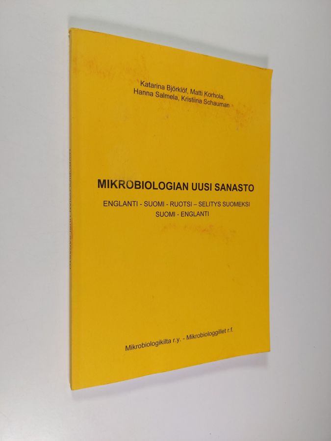 Mikrobiologian uusi sanasto
