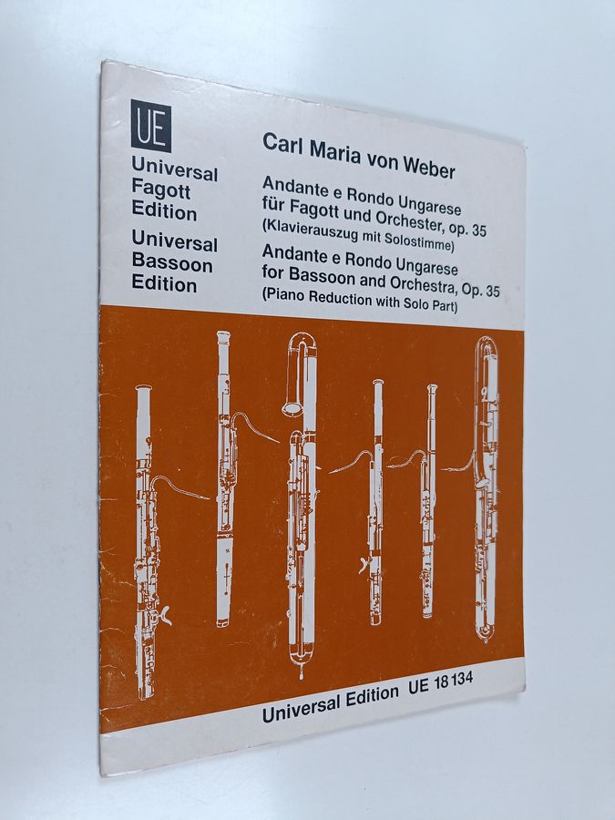 Carl Maria von Weber : Andante e rondo ungarese for Bassoon and Orchestra, Op. 35