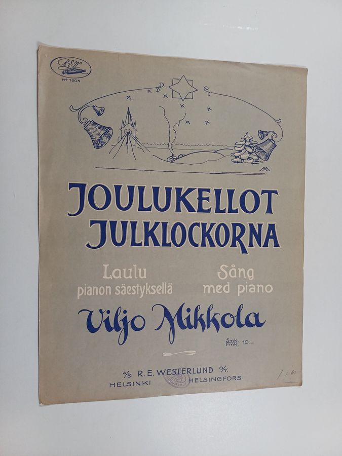 Joulukellot : laulu pianon säestyksellä = Julklockarna