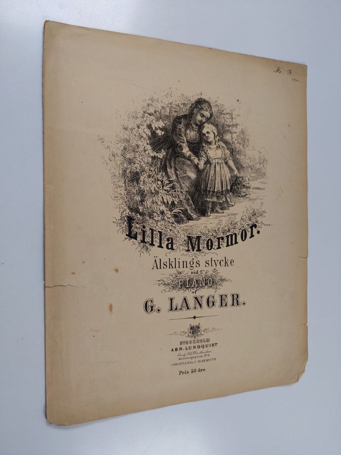 G. Langer : Lilla Mormor : Älsklings stycke vid piano