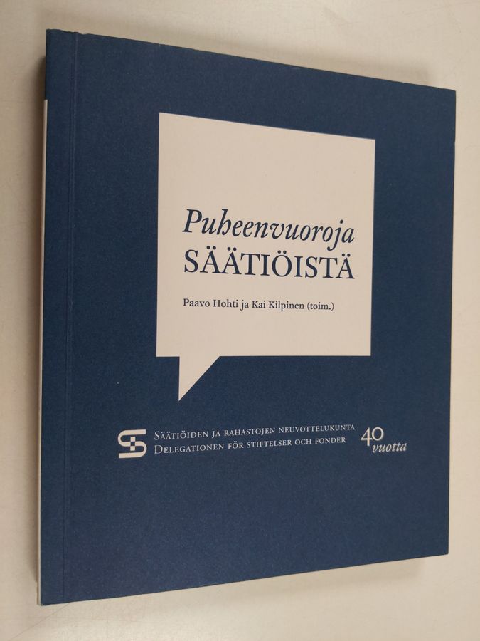 Puheenvuoroja säätiöistä