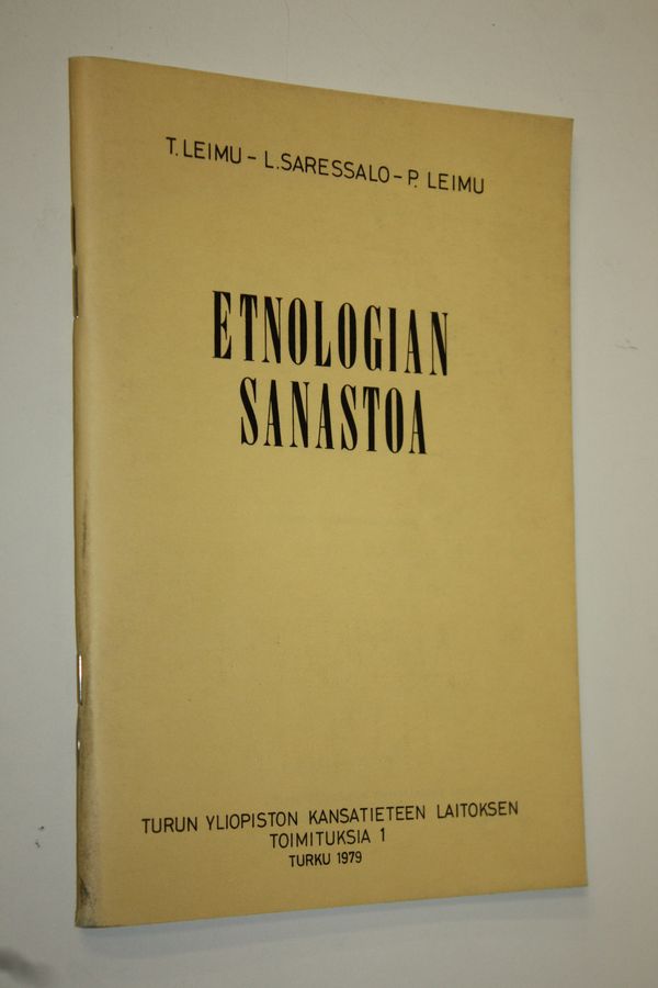 Etnologian sanastoa