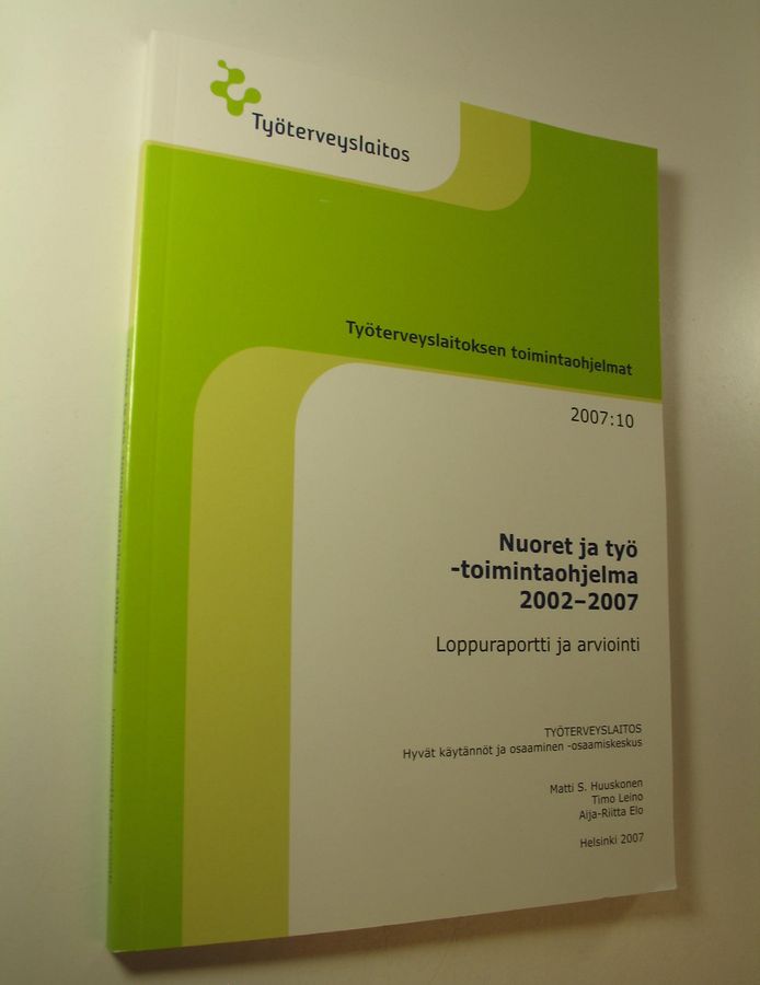 Nuoret ja työ -toimintaohjelma 2002-2007