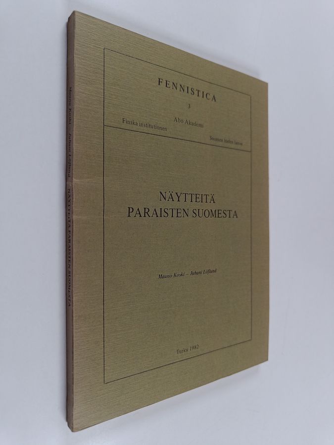 Näytteitä Paraisten suomesta