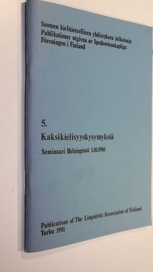 Kaksikielisyyskysymyksiä