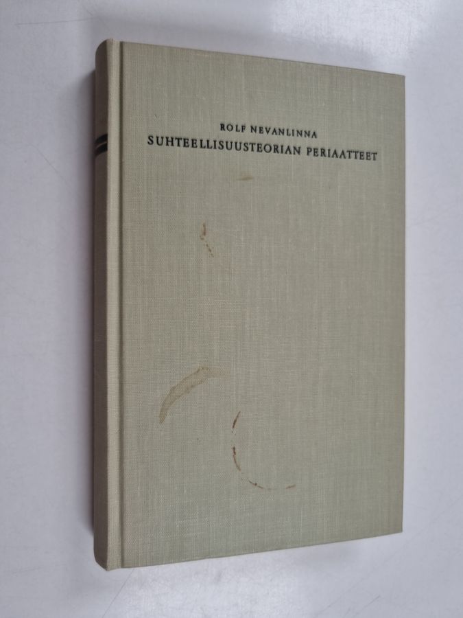 Rolf Nevanlinna : Suhteellisuusteorian periaatteet
