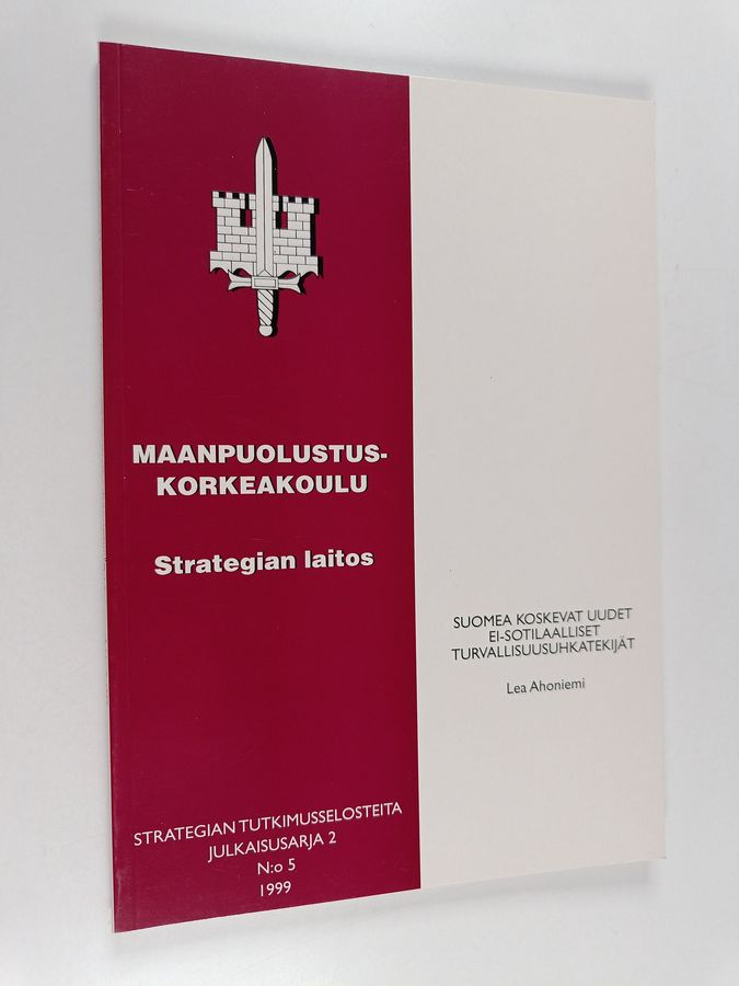 Suomea koskevat uudet ei-sotilaalliset turvallisuusuhkatekijät