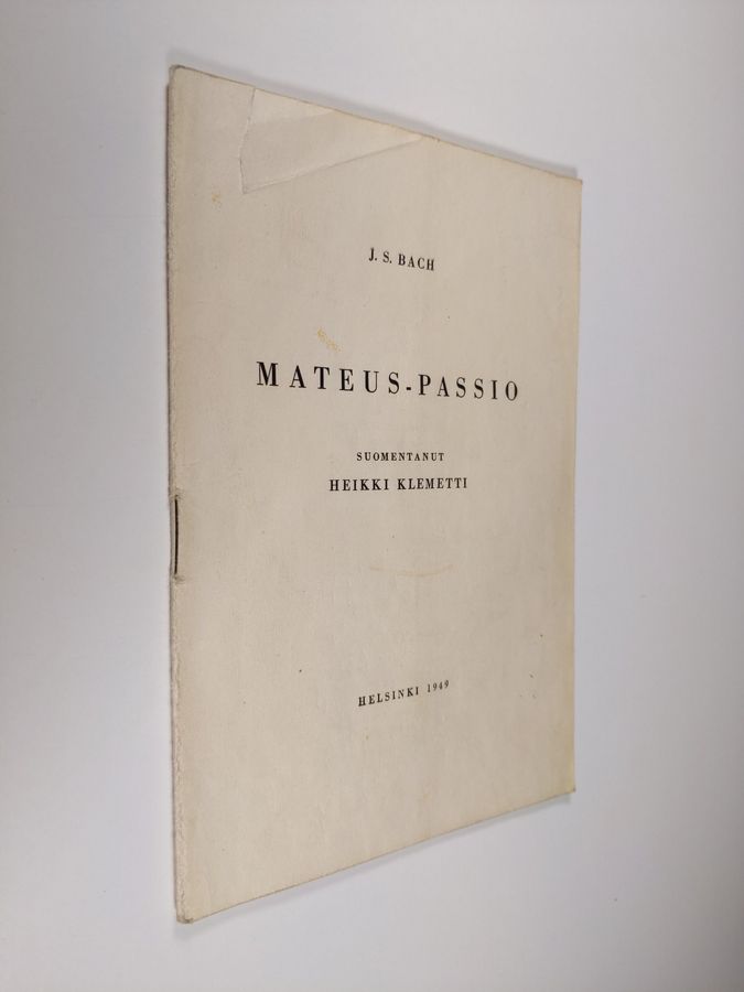 Johann Sebastian Bach : Mateus-passio