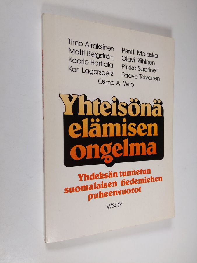 Yhteisönä elämisen ongelma