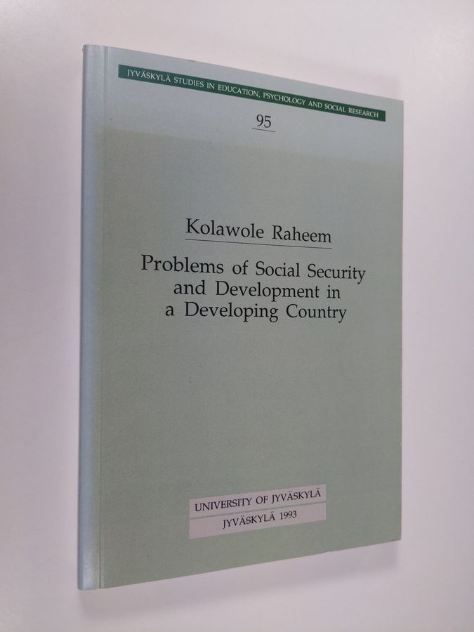 Problems of social security and development in a developing country