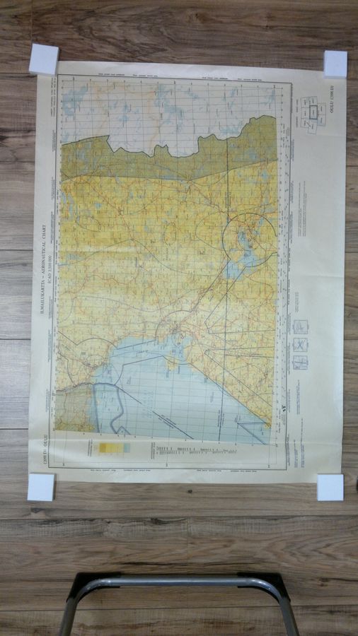 Ilmailukartta (2091 D) Oulu ICAO 1:500000 = Aeronautical chart