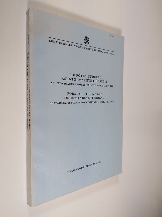 Ehdotus uudeksi asunto-osakeyhtiölaiksi