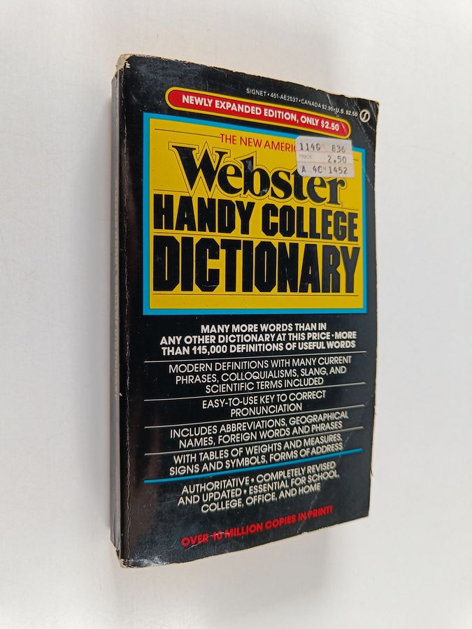 Webster's Dictionary, the New American