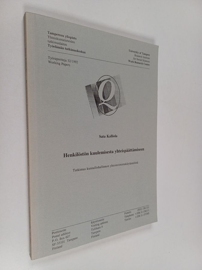 Henkilöstön kuulemisesta yhteispäättämiseen