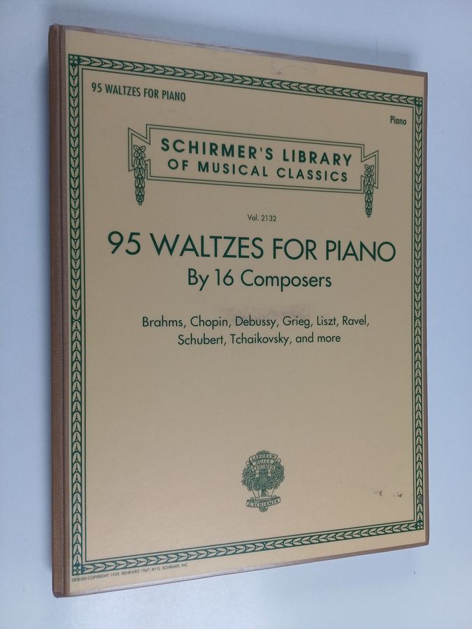 95 Waltzes by 16 Composers for Piano - Schirmer's Library of Musical Classics