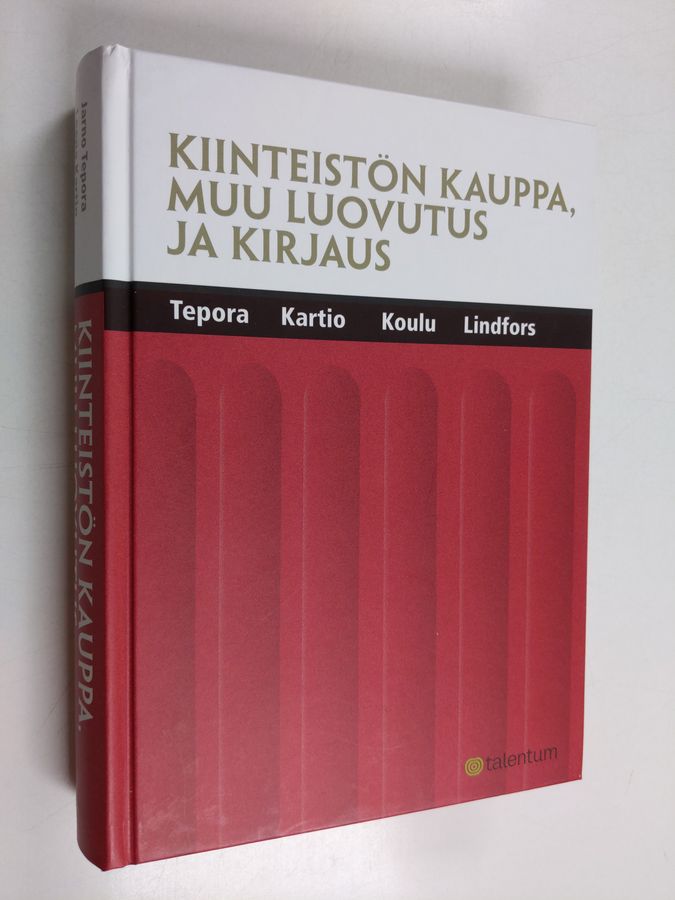 Kiinteistön kauppa, muu luovutus ja kirjaus