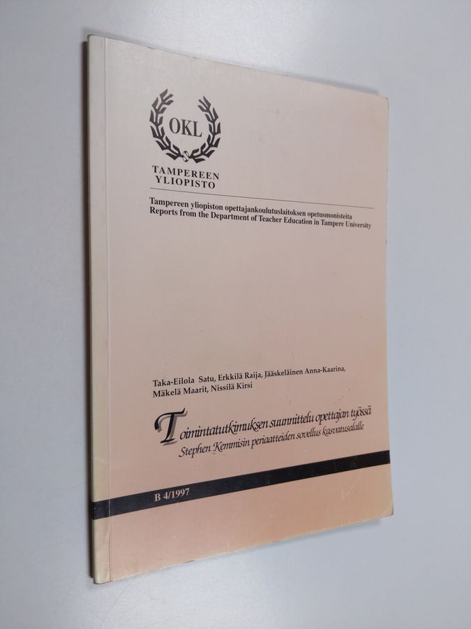 Toimintatutkimuksen suunnittelu opettajan työssä