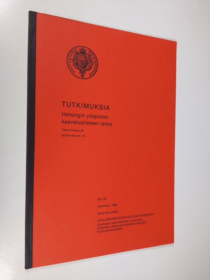 Koulusuoritusten motivaatioperusta