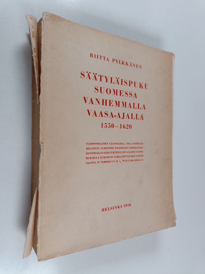 Säätyläispuku Suomessa vanhemmalla Vaasa-ajalla 1550-1620