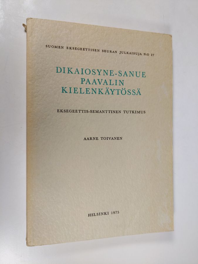 Dikaiosyne-sanue Paavalin kielenkäytössä