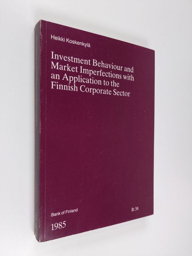 Investment behaviour and market imperfections with an application to the Finnish corporate sector