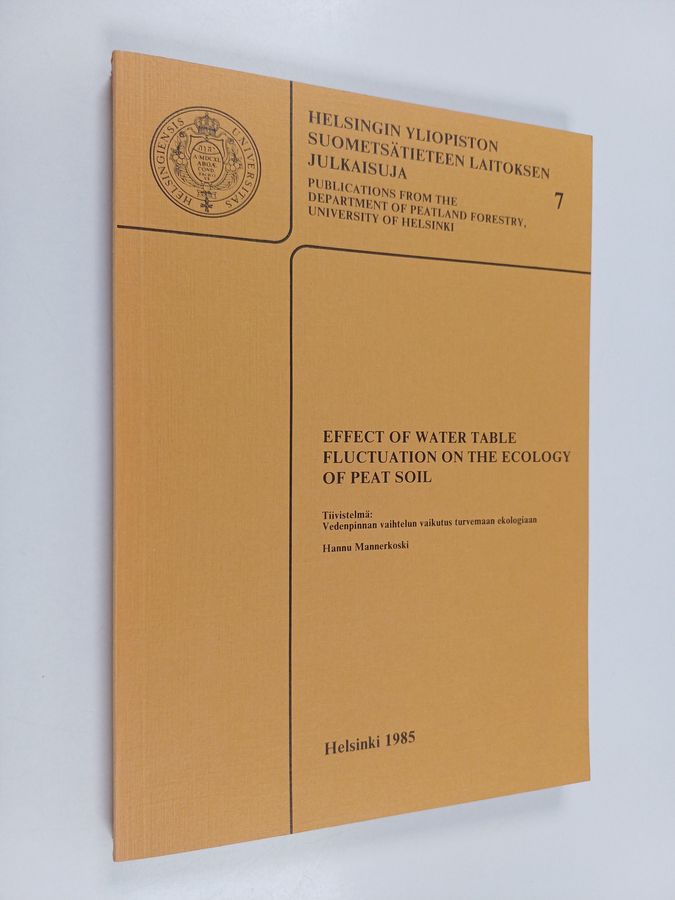 Effect of water table fluctuation on the ecology of peat soil =