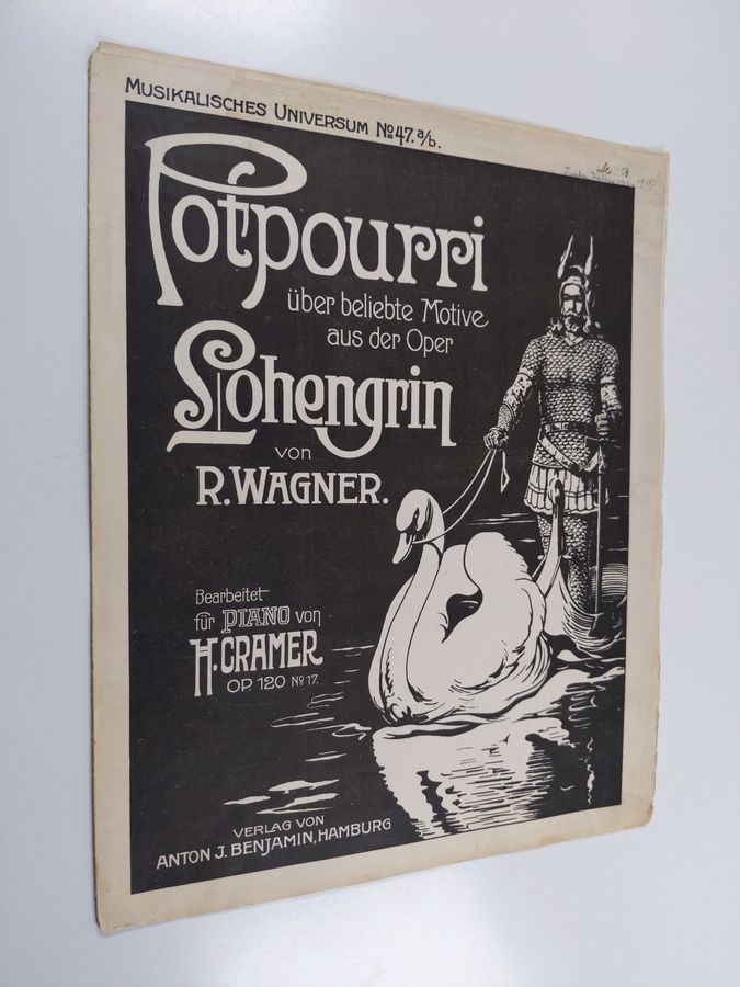 R. Wagner : Porpourri über beliebte Motive aus der Oper Lohengrin, bearbeitet für piano von H.Cramer Op. 120 No 17