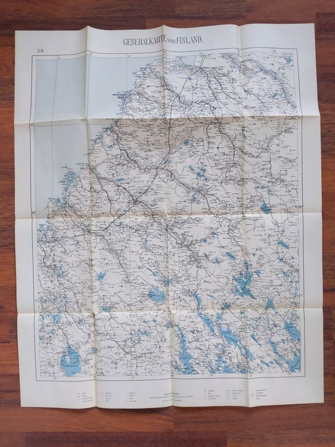 Generalkarte von Finnland D3,1:300000