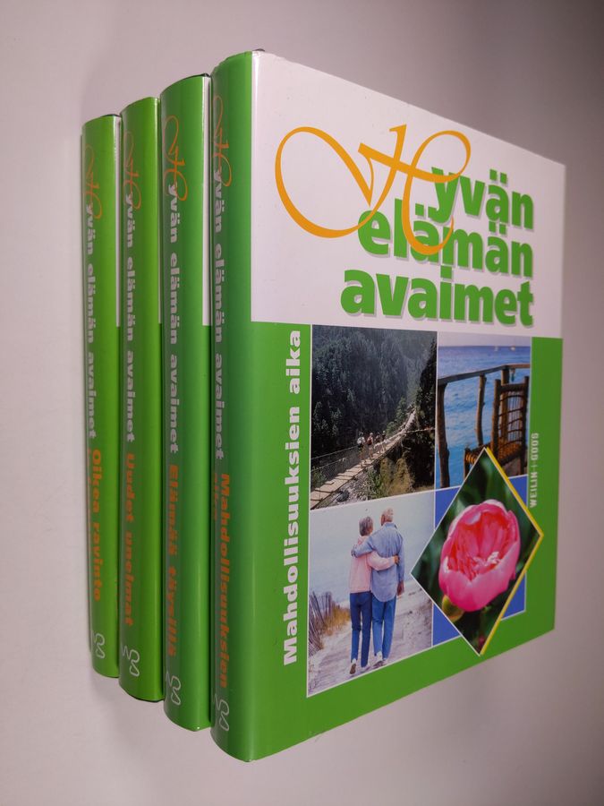 Judith Wills : Hyvän elämän avaimet 1-4 : Oikea ravinto ja terveys ; Uudet unelmat ; Elämää täysillä ; Mahdollisuuksien aika