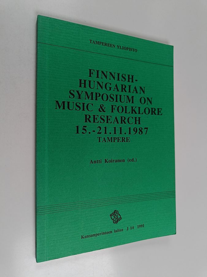 Finnish-Hungarian Symposium on Music & Folklore Research 15.-21.11.1987, Tampere