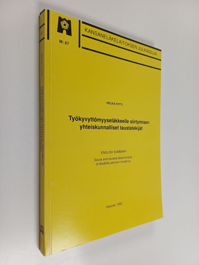 Työkyvyttömyyseläkkeelle siirtymisen yhteiskunnalliset taustatekijät