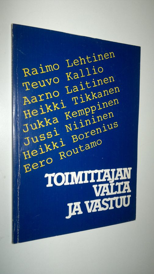 Toimittajan valta ja vastuu