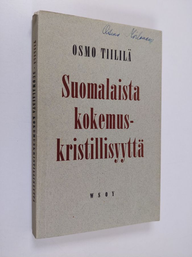 Suomalaista kokemuskristillisyyttä : piirteitä Frans Ulvaan elämästä ja ajattelusta