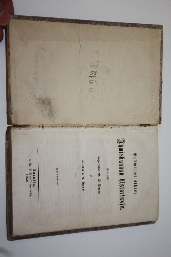 Gottfried Gabriel Bredow : Ensimäiset alkeet ihmiskunnan historiassa alkawille (1858)