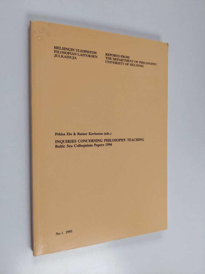 Inquiries concerning philosophy teaching
