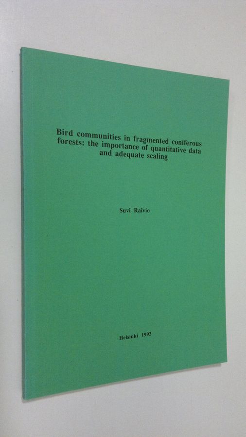 Bird communities in fragmented coniferous forests