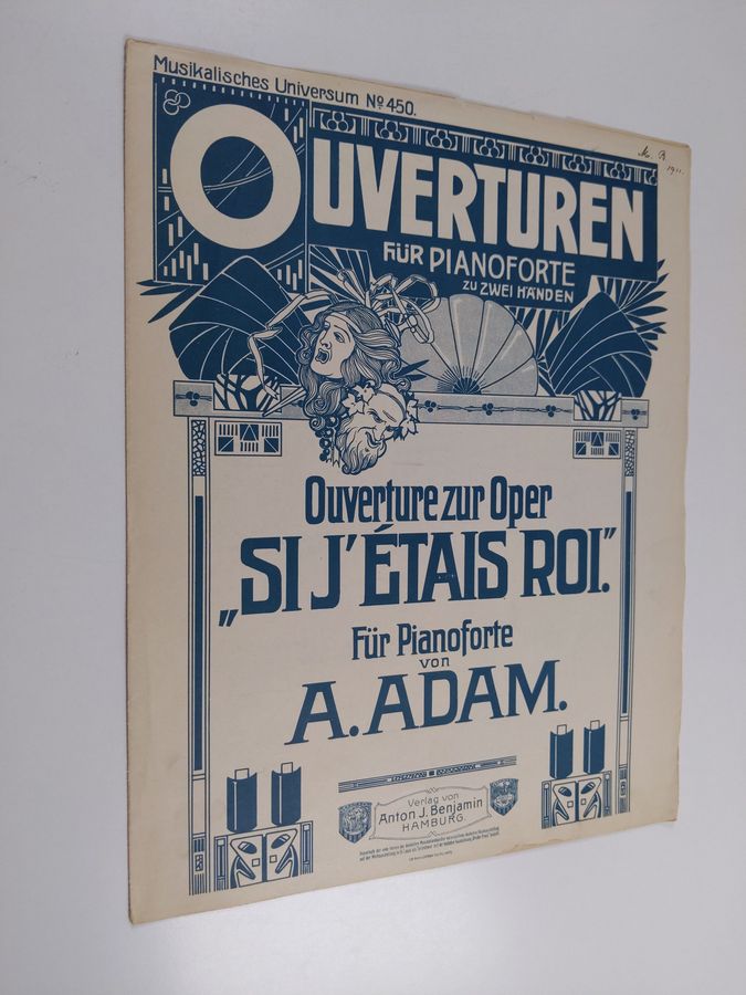 A. Adam : Ouverturen für pianoforte zu zwei händen - Ouverture zur Oper