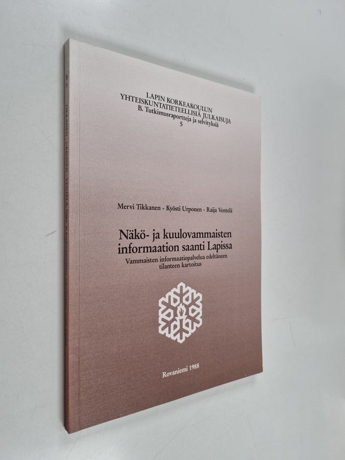Näkö- ja kuulovammaisten informaation saanti Lapissa