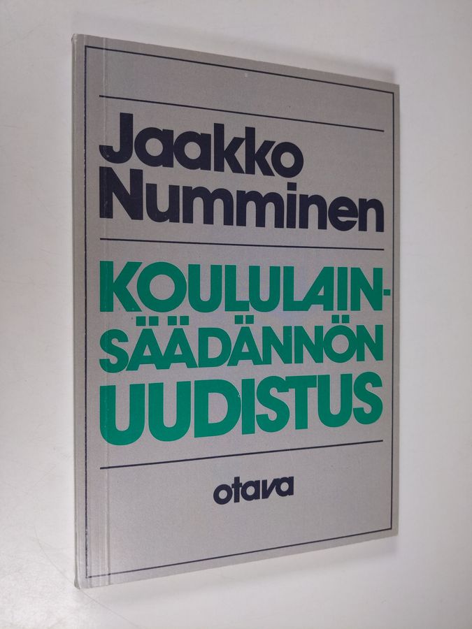 Jaakko Numminen : Koululainsäädännön uudistus