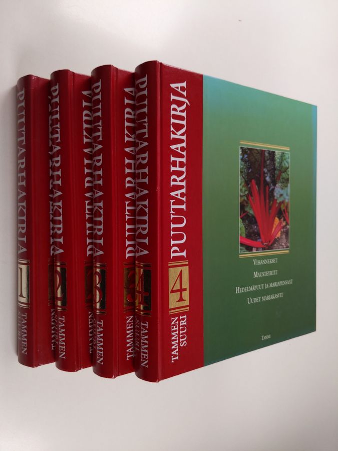 Pentti (toim.) Alanko : Tammen suuri puutarhakirja 1-4 (4 kirjaa)