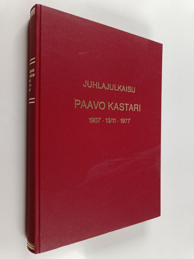 Juhlajulkaisu Paavo Kastari 1907.13/11.1977