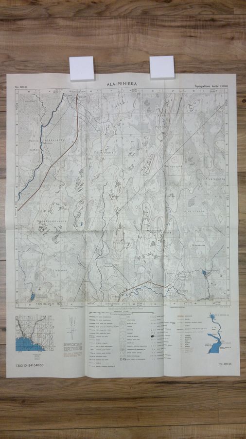 A (kartoitus) Ojala : Ala-Penikka 1:20000 n:o 2543 03