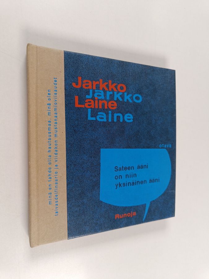 Sateen ääni on niin yksinäinen ääni