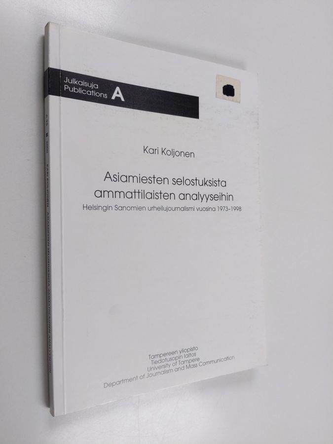 Asiamiesten selostuksista ammattilaisten analyyseihin