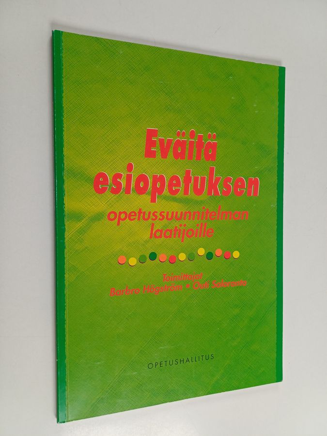 Eväitä esiopetuksen opetussuunnitelman laatijoille